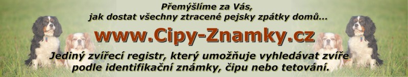 Registr zvířat Cipy-Znamky.cz